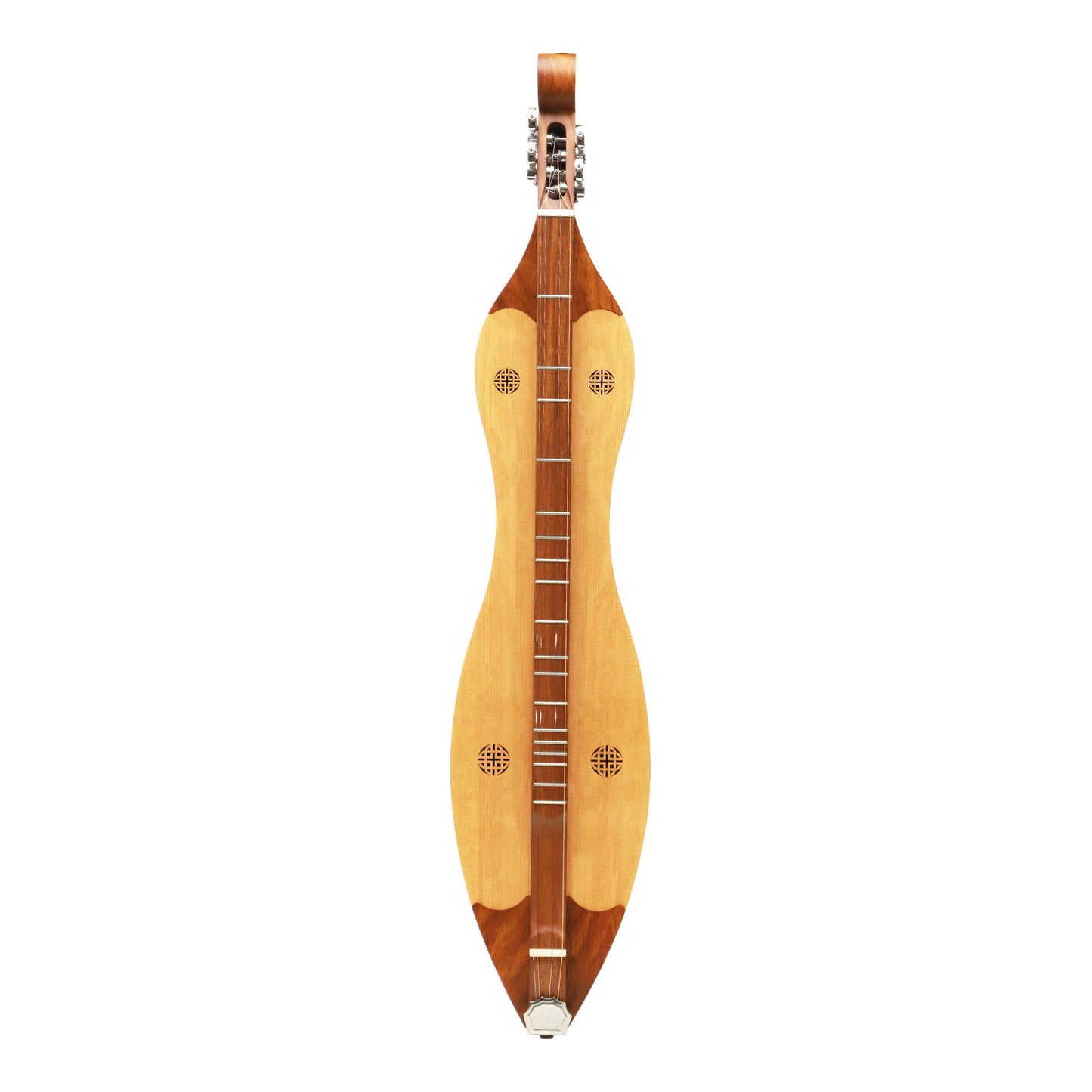 MID-EAST 4-STRINGS MOUNTAIN DULCIMER KNOTWORK (ROSE-WOOD)