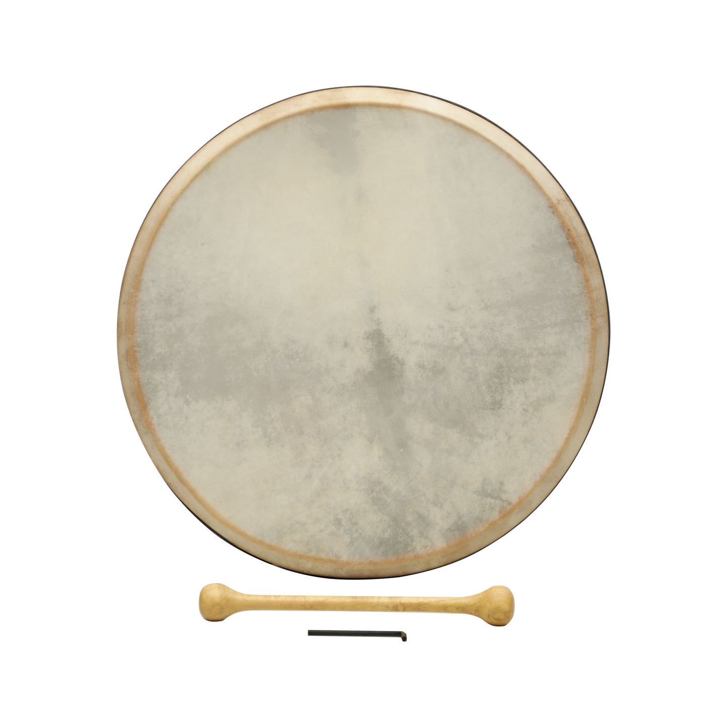 Mid-East TUNABLE BODHRAN SINGLE-BAR 16 x 7 (MULBERRY WOOD) BLACK FINISH
