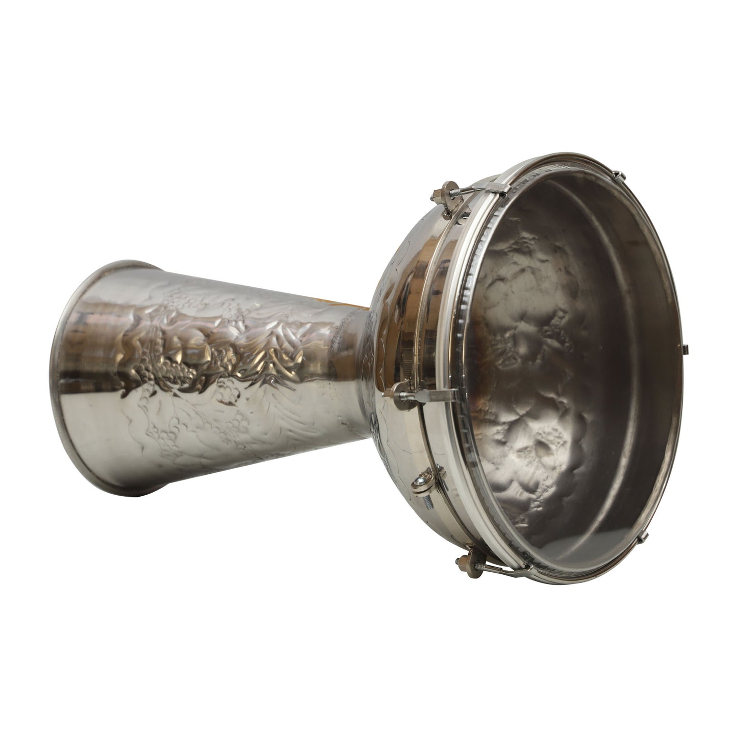 Mid-East Metal Doumbek With Synthetic Head 8-By-14-Inch