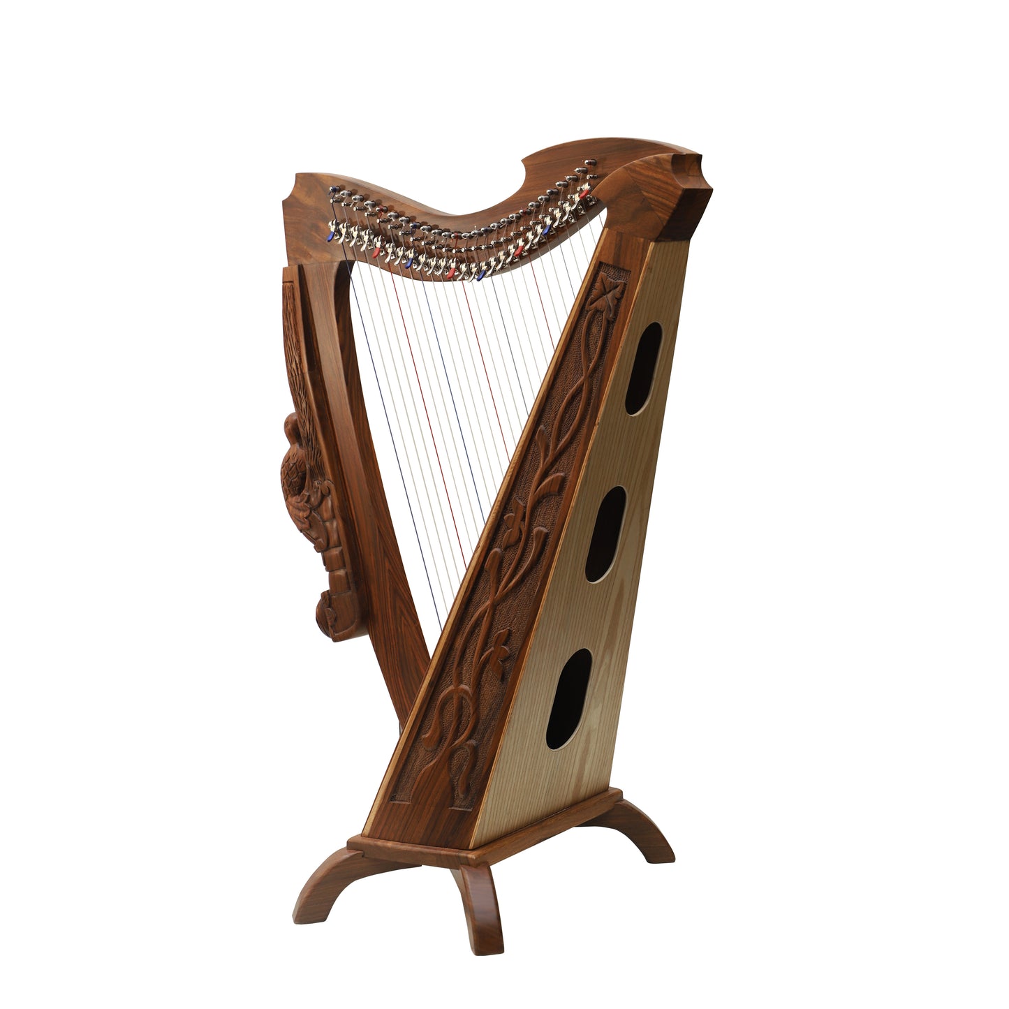 Mid-East 26-Strings Woodland Harp (Rose-Wood)
