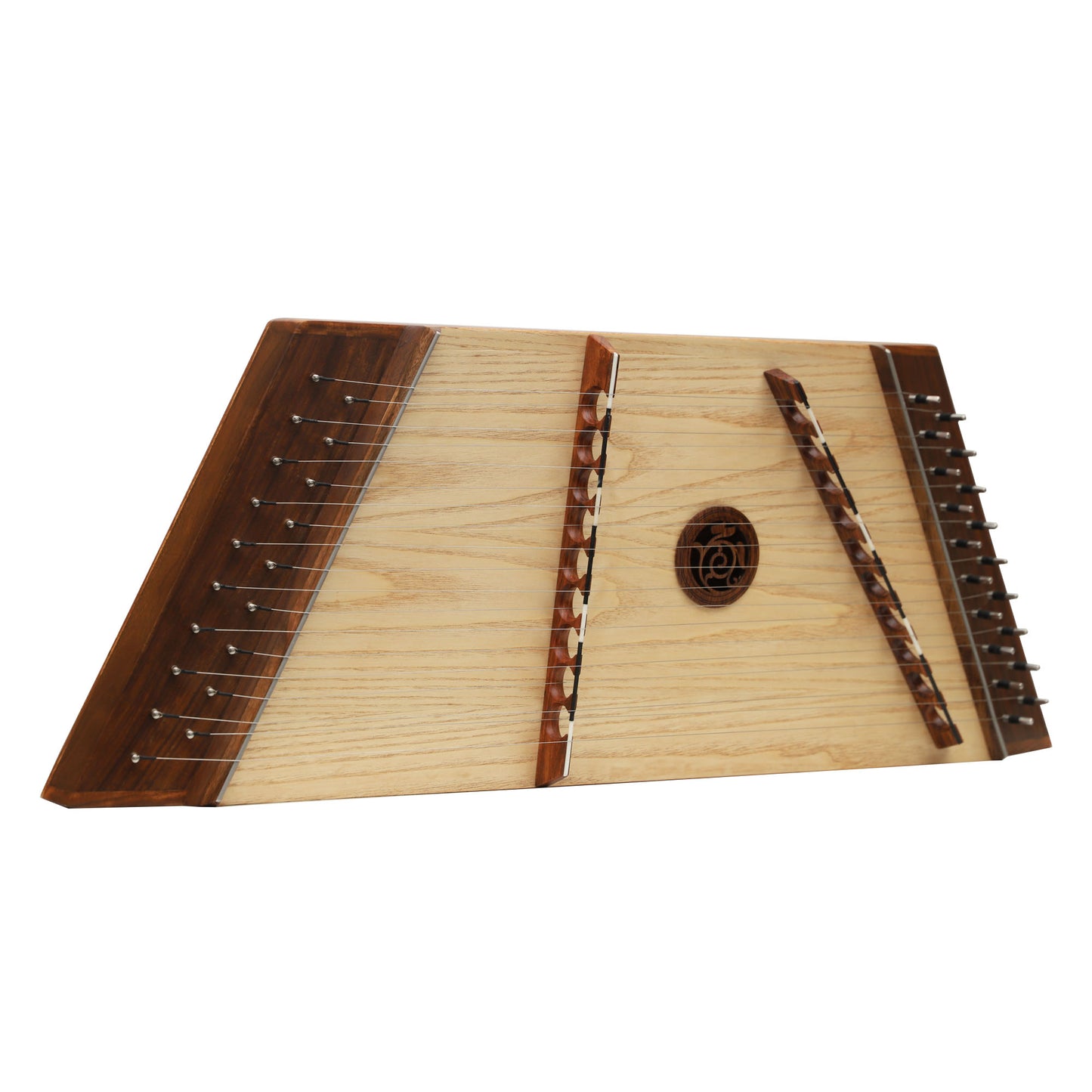 MID-EAST SINGLE STRUNG 10/9 HAMMERED DULCIMER WITH HAMMERS (ROSE-WOOD)