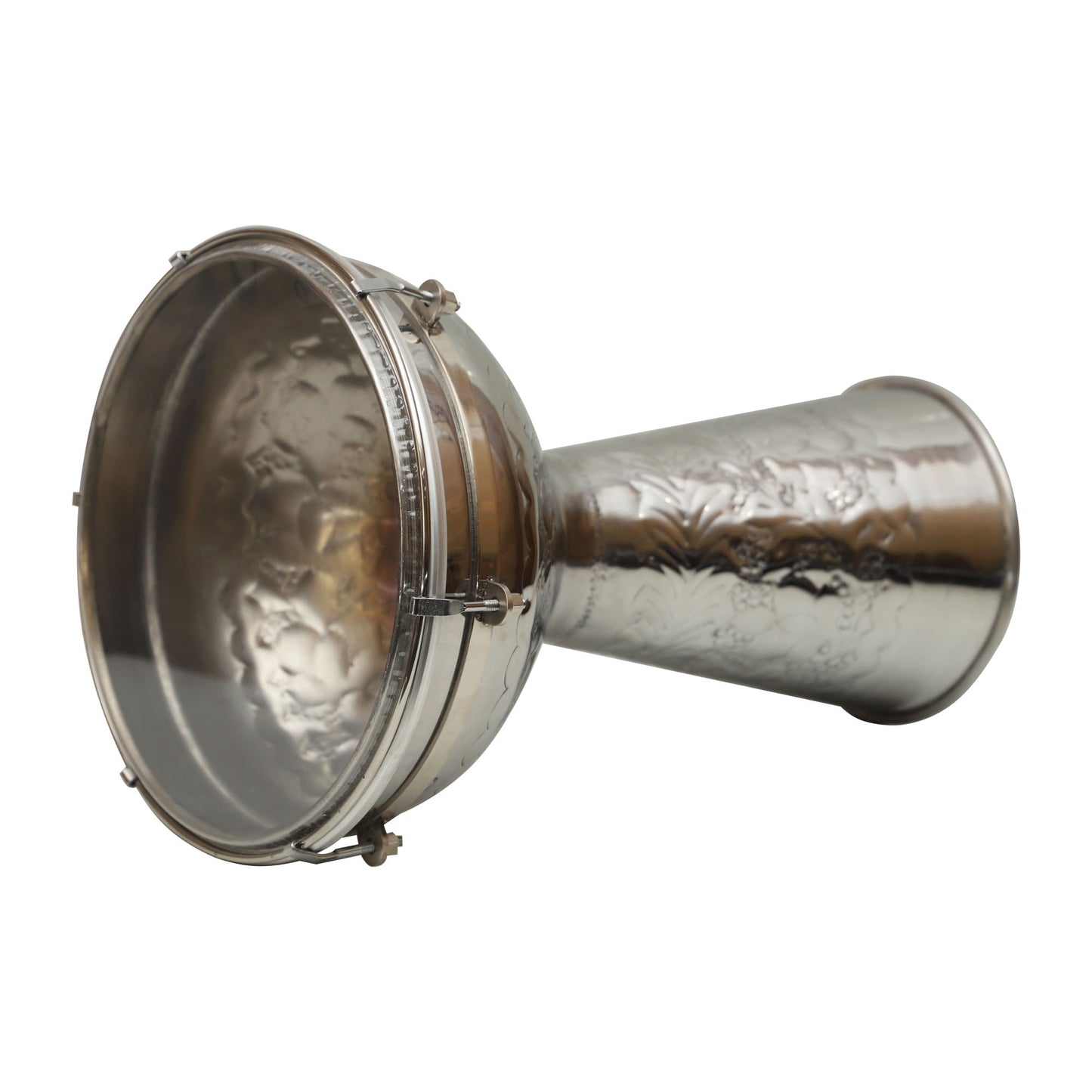 Mid-East Metal Doumbek With Synthetic Head 8-By-14-Inch