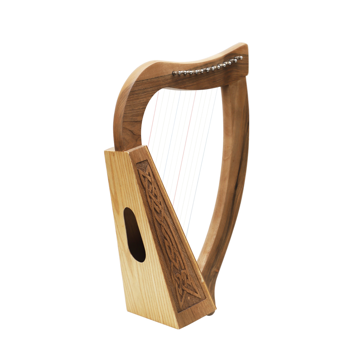 Mid-East 12-Strings Baby Harp Knotwork (Walnut-Wood)