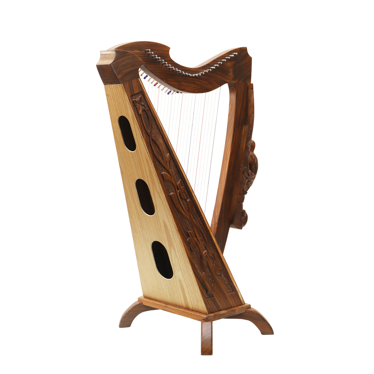 Mid-East 26-Strings Woodland Harp (Rose-Wood)