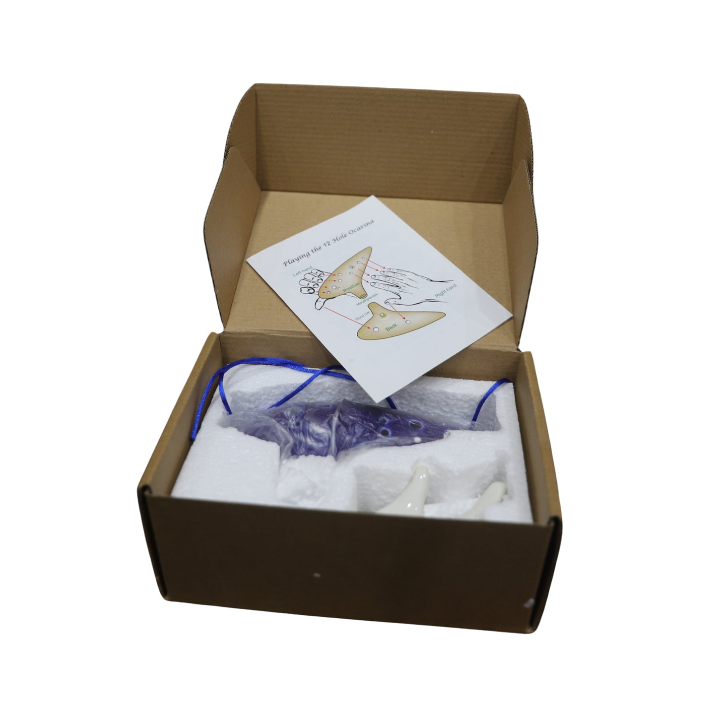 Mid-East Ceramic Ocarina Blue