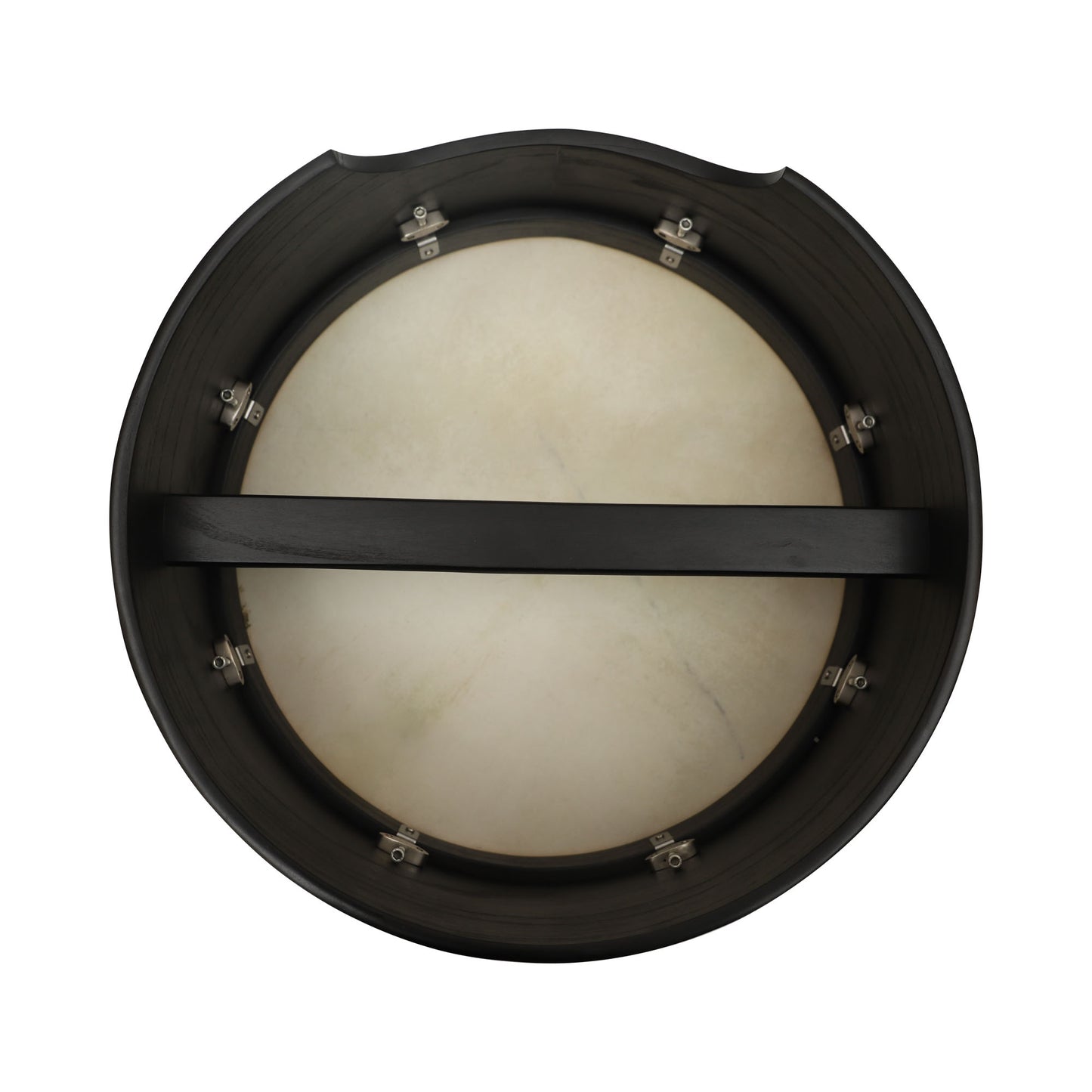 Mid-East TUNABLE BODHRAN SINGLE-BAR 16 x 7 (MULBERRY WOOD) BLACK FINISH