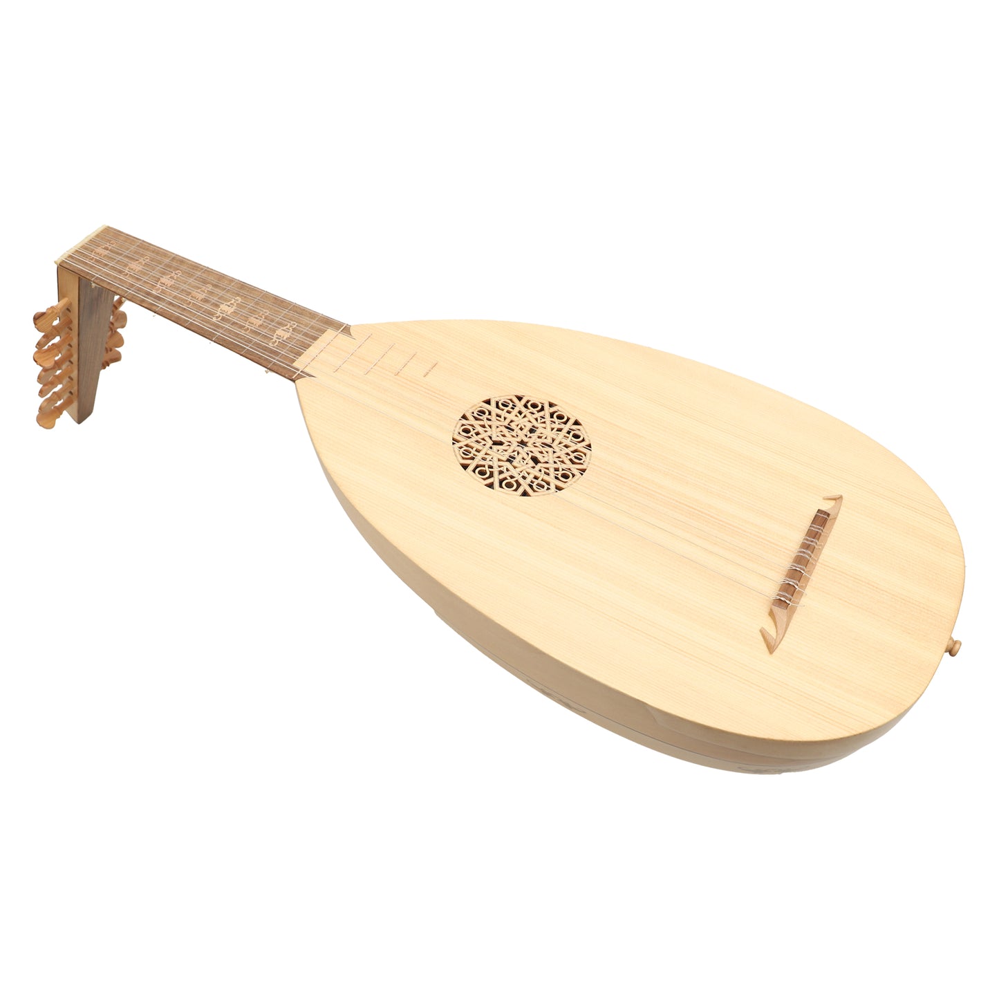 Mid-East 7-Course Lute With In-Lay Design (Lace-Wood)