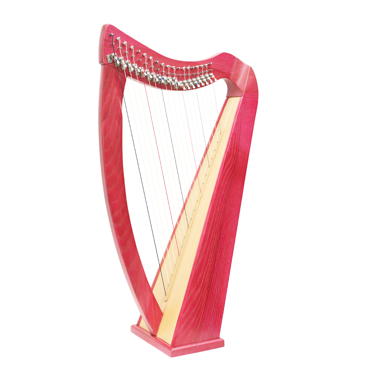 Mid-East 19 String Harp Pink-(Ashwood)
