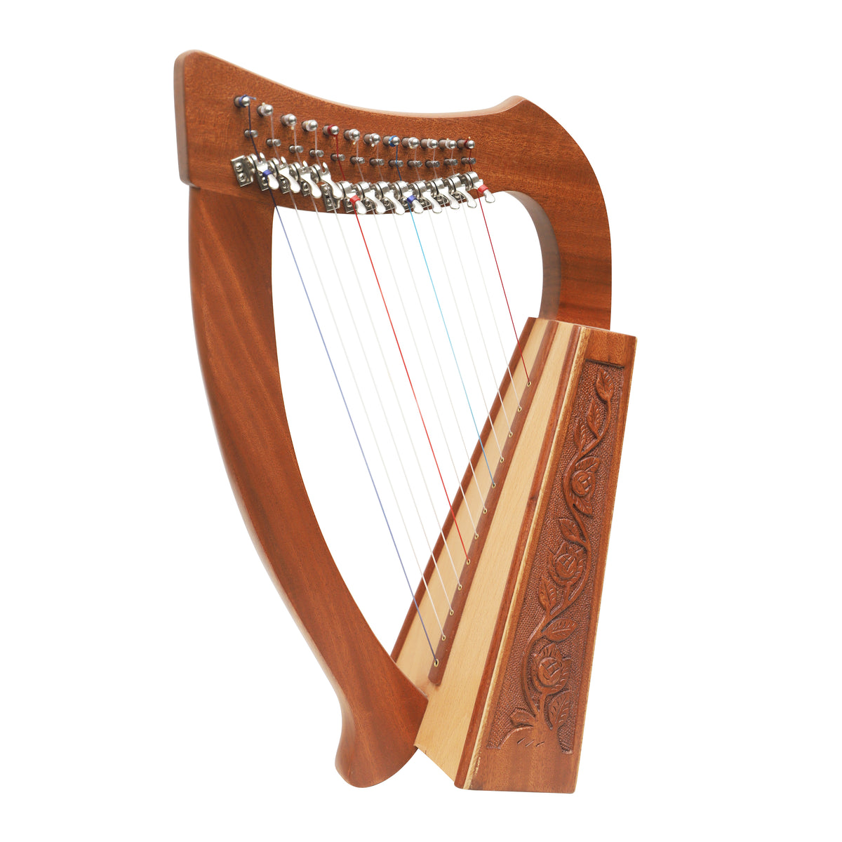 Mid-East 12-Strings Harp (Mahogany-wood)