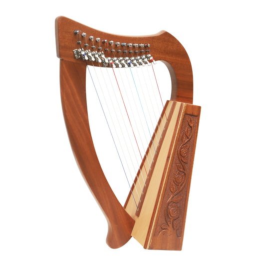 Mid-East 12-Strings Harp (Mahogany-wood)