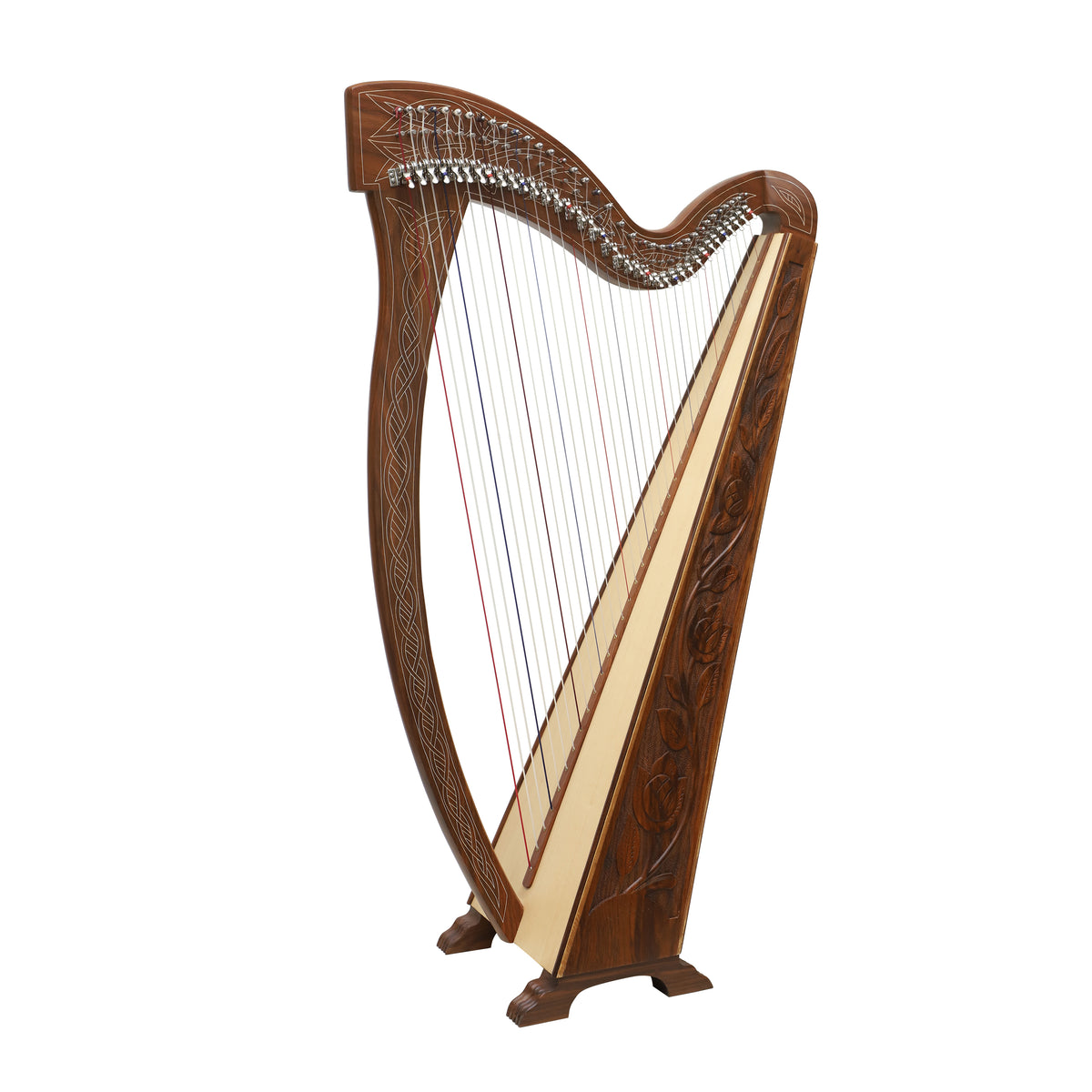 Mid-East 36-Strings Meghan Harp (Rose-Wood)