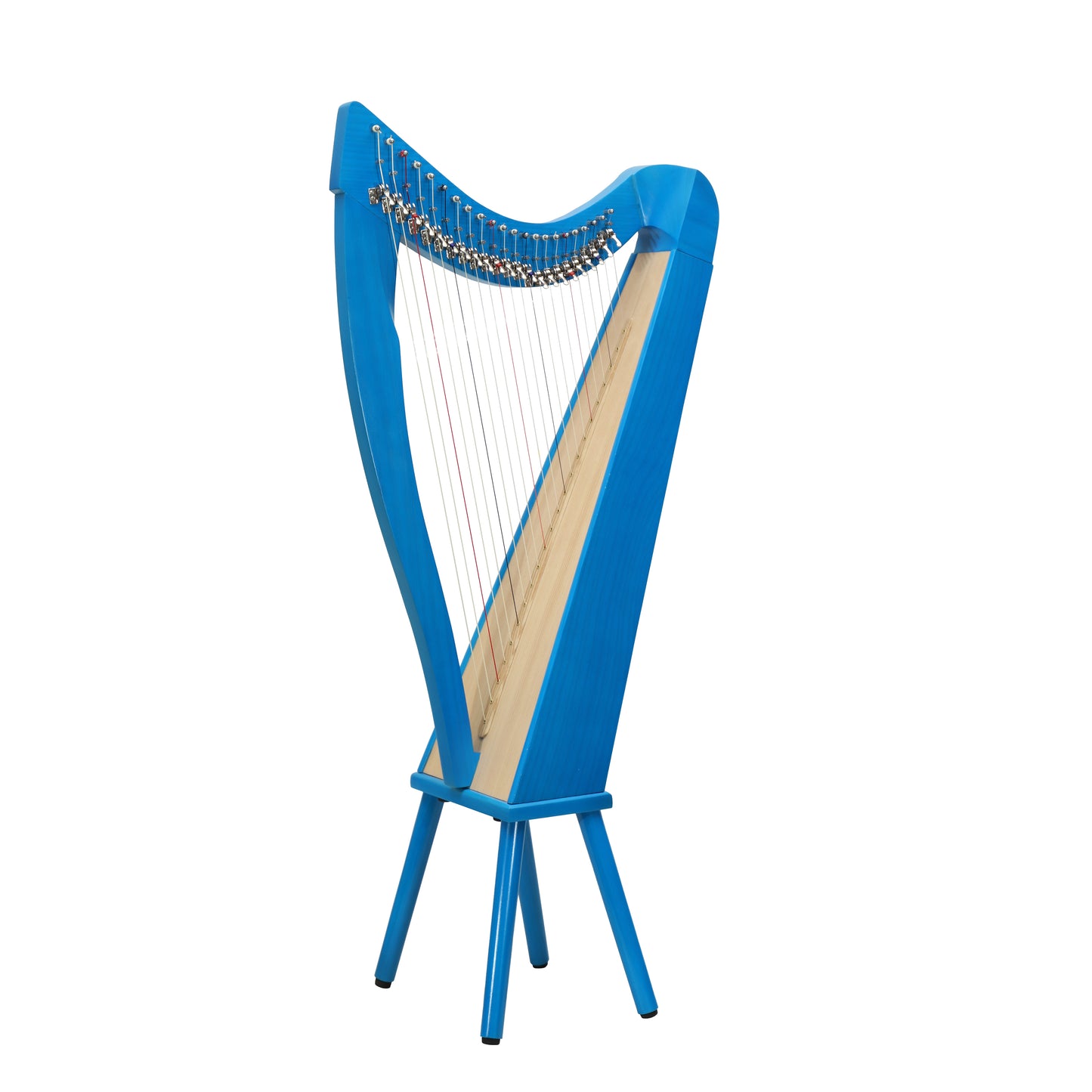 Mid-East 22 String Harp Blue-(Ashwood)