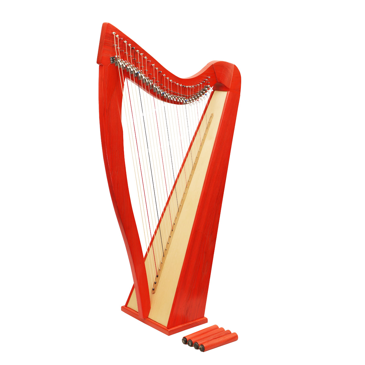 Mid-East 29 String Harp Red -(Ashwood)