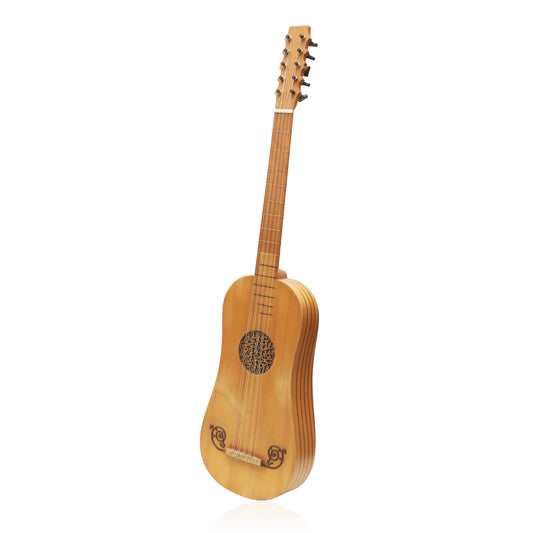 Mid-East 5-Course Baroque Guitar (Walnut-Lacewood)