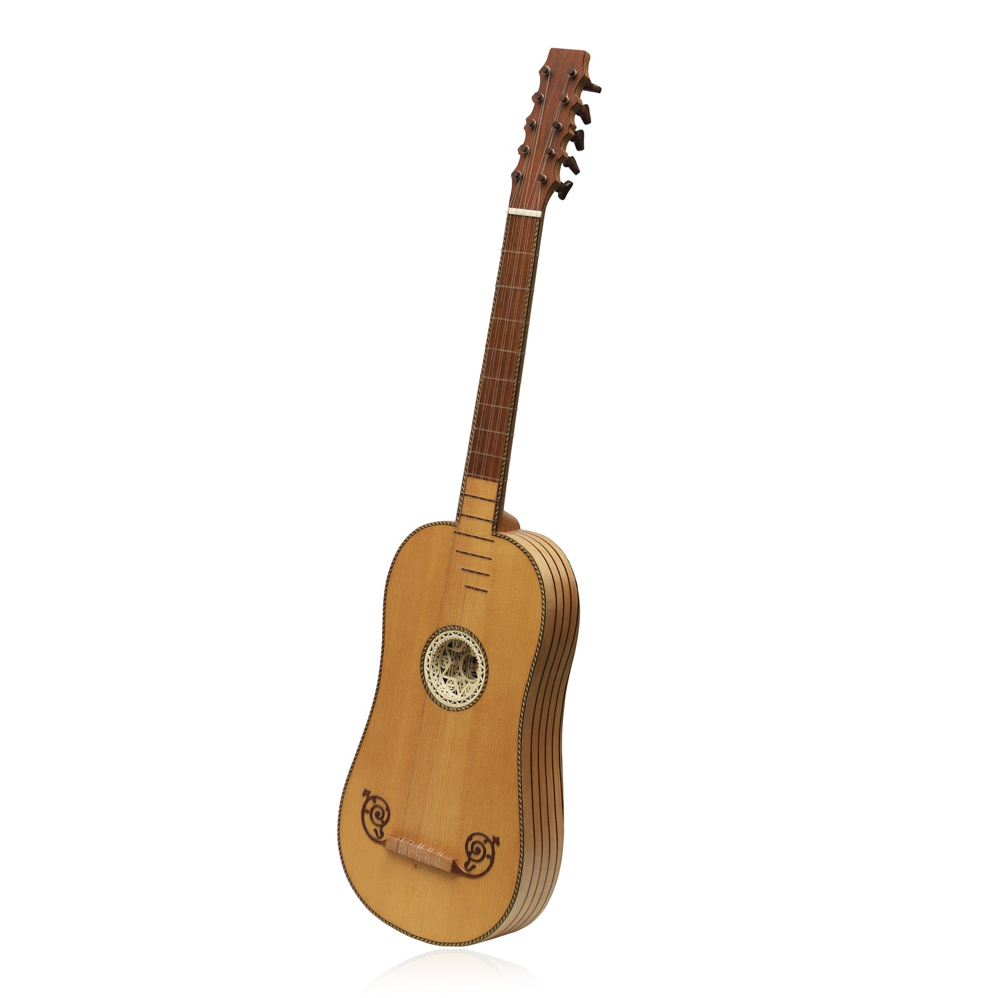 Mid-East 5-Course Baroque Guitar (Rosewood-Lacewood)