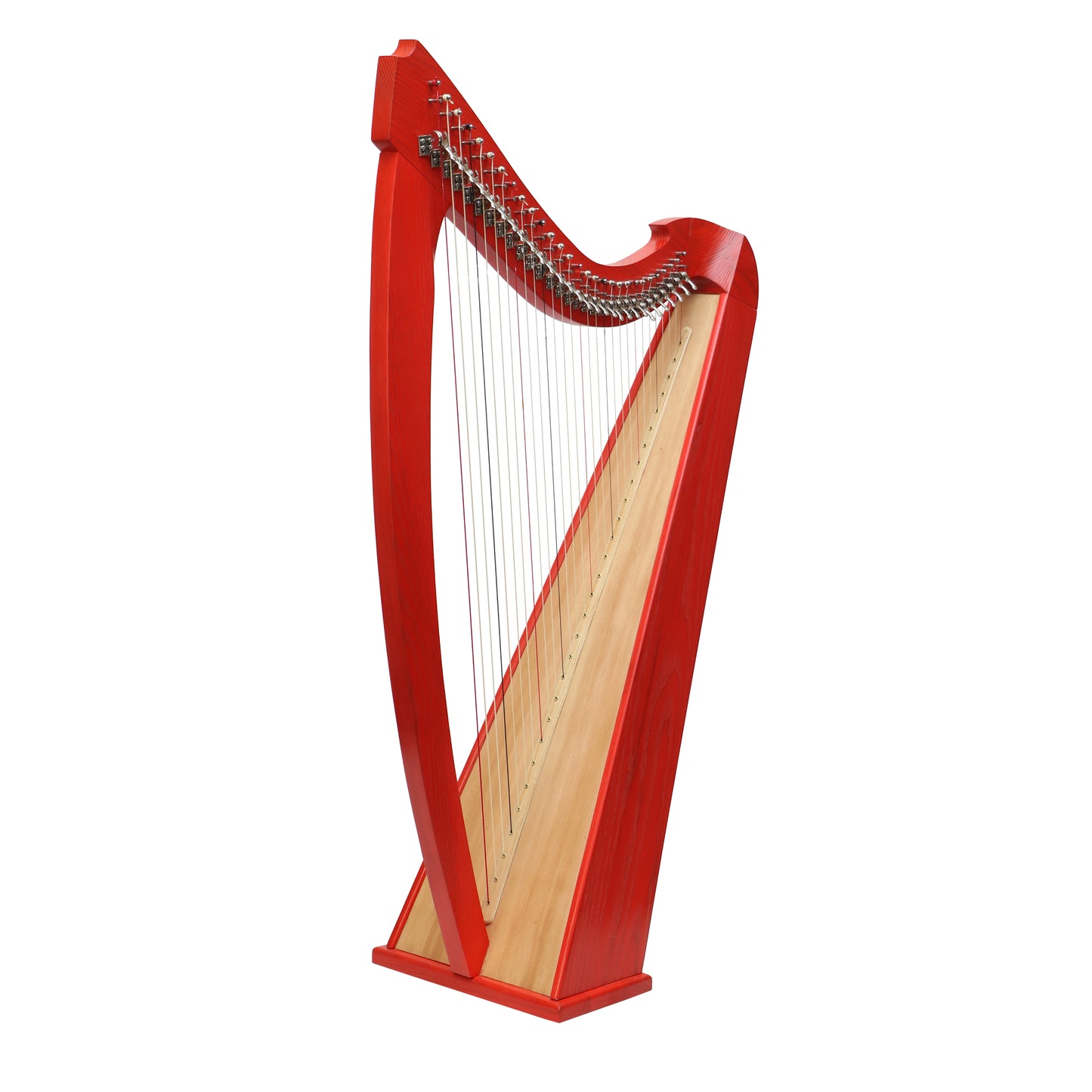 Mid-East 29 String Harp Red -(Ashwood)