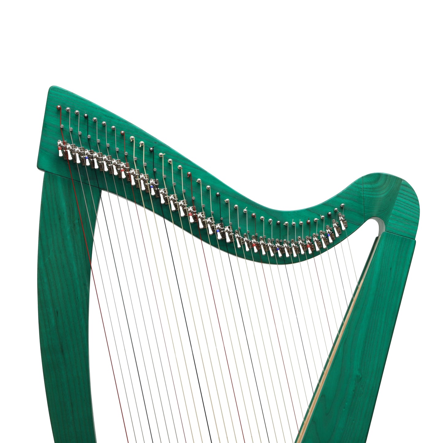 Mid-East 34 String Harp Green-(Ashwood)