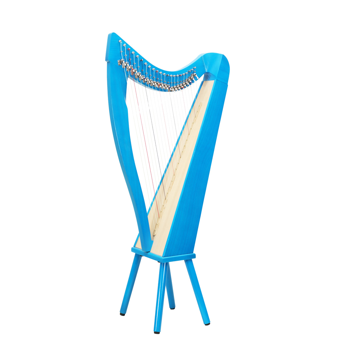 Mid-East 22 String Harp Blue-(Ashwood)