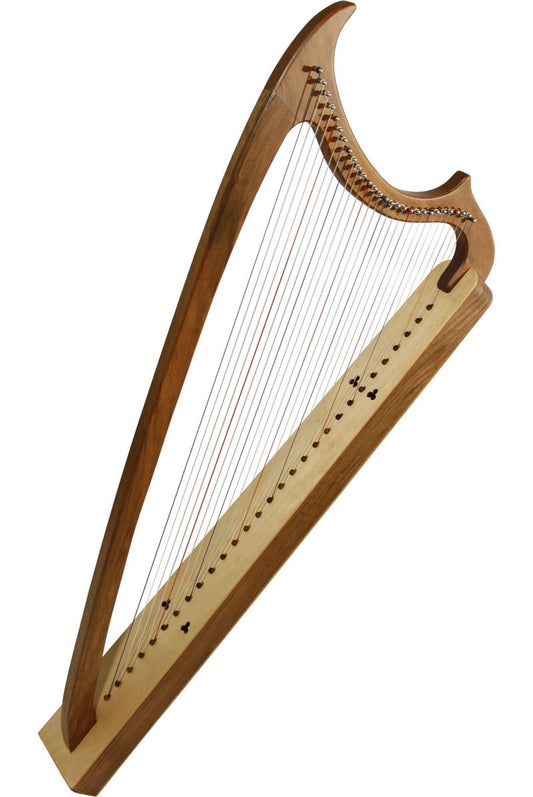 MID-EAST 29-STRINGS GOTHIC HARP (WALNUT-WOOD)