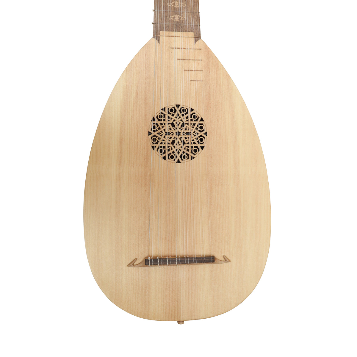 Mid-East 8-Course Lute With In-Lay Design (Lace-Wood)