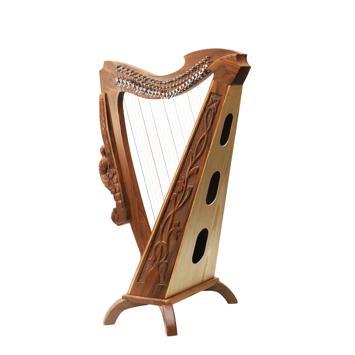 Mid-East 26-Strings Woodland Harp (Rose-Wood)