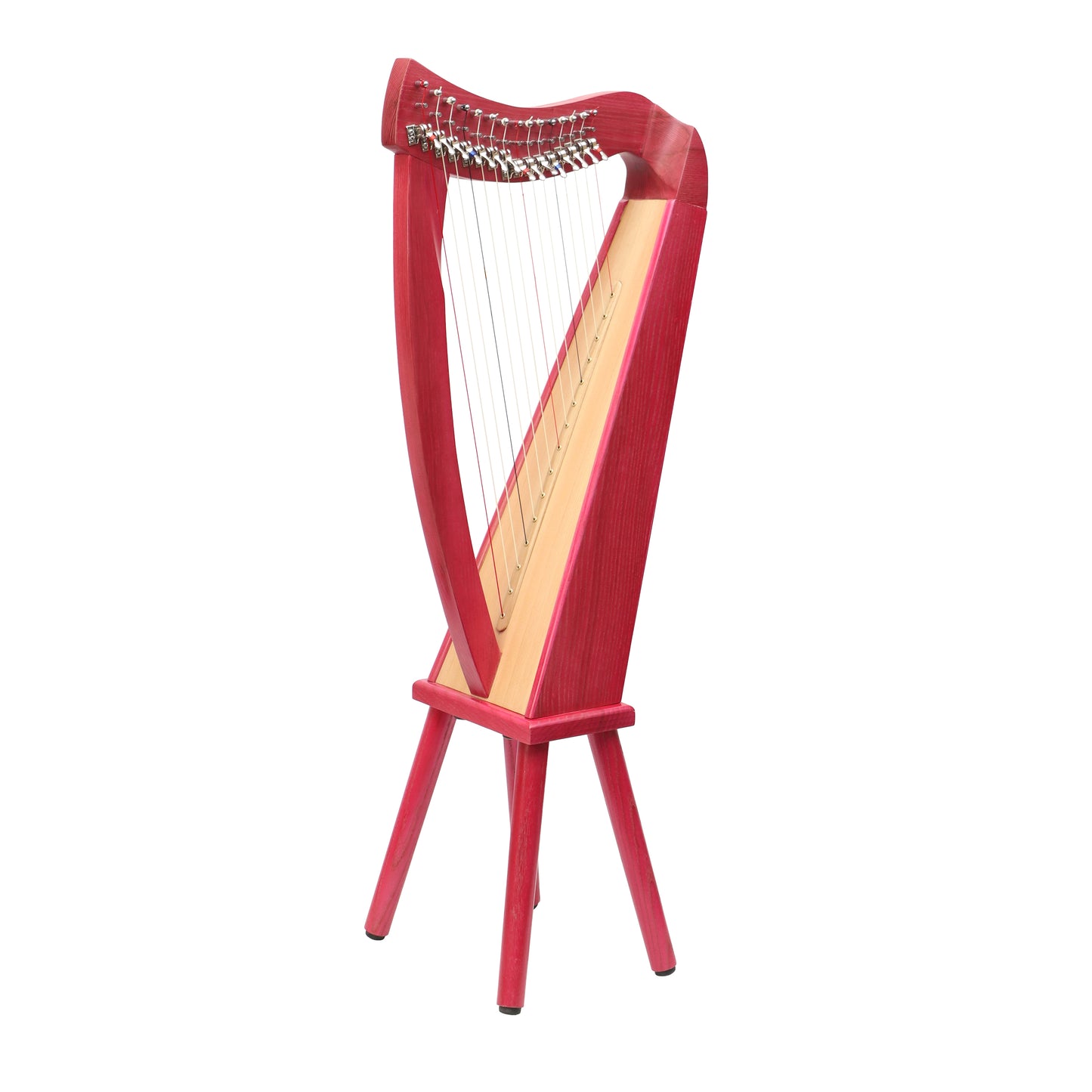 Mid-East 15 String Harp Pink-(Ashwood)