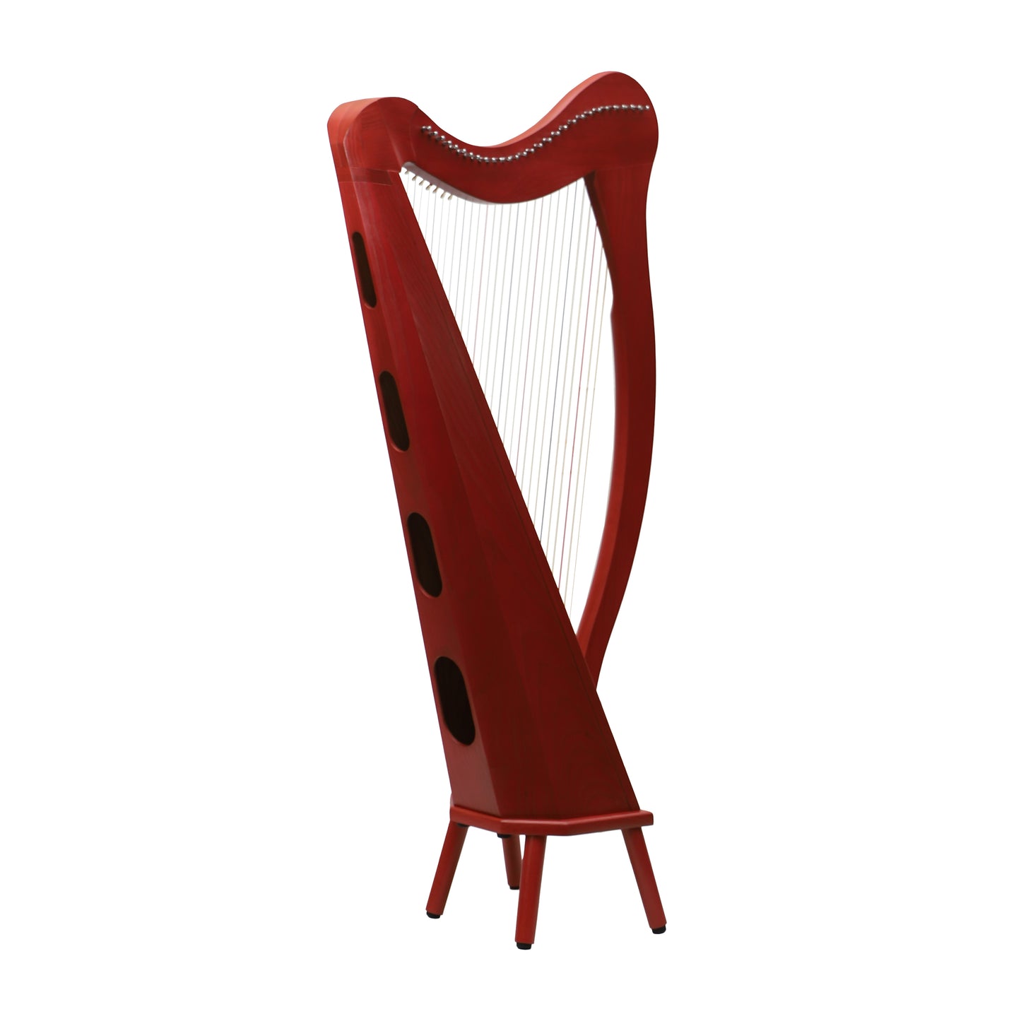 Mid-East 29 String Prototype Harp Red-(Ashwood)