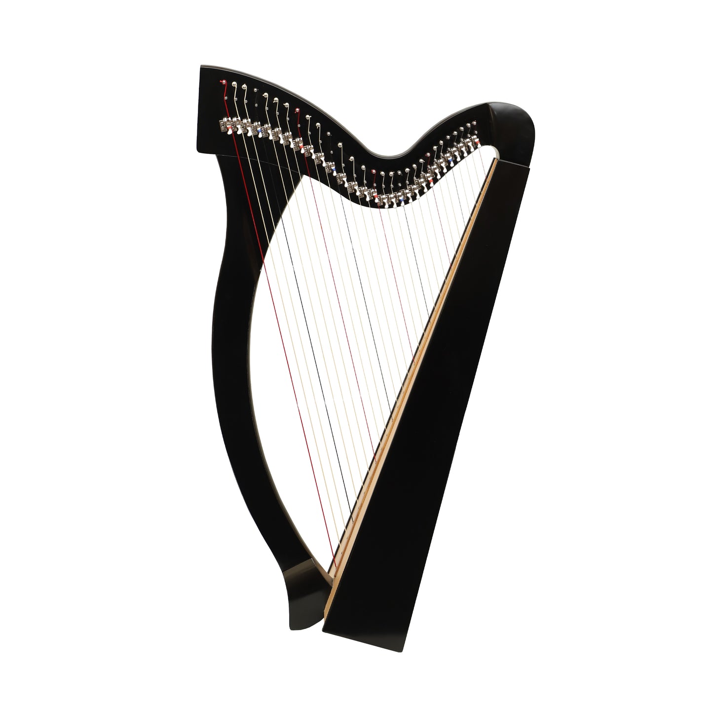 Mid-East 29 String Harp Black-(Ashwood)