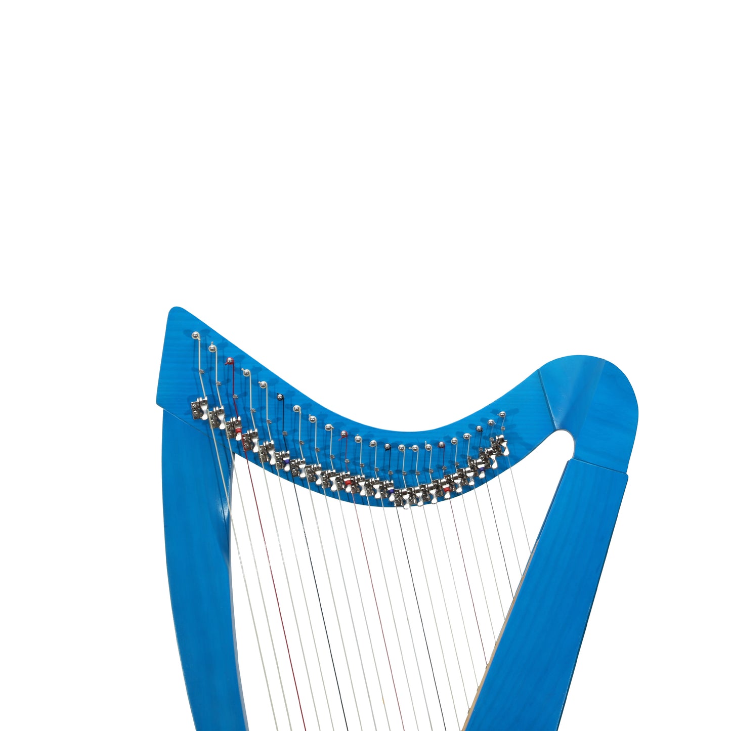 Mid-East 22 String Harp Blue-(Ashwood)