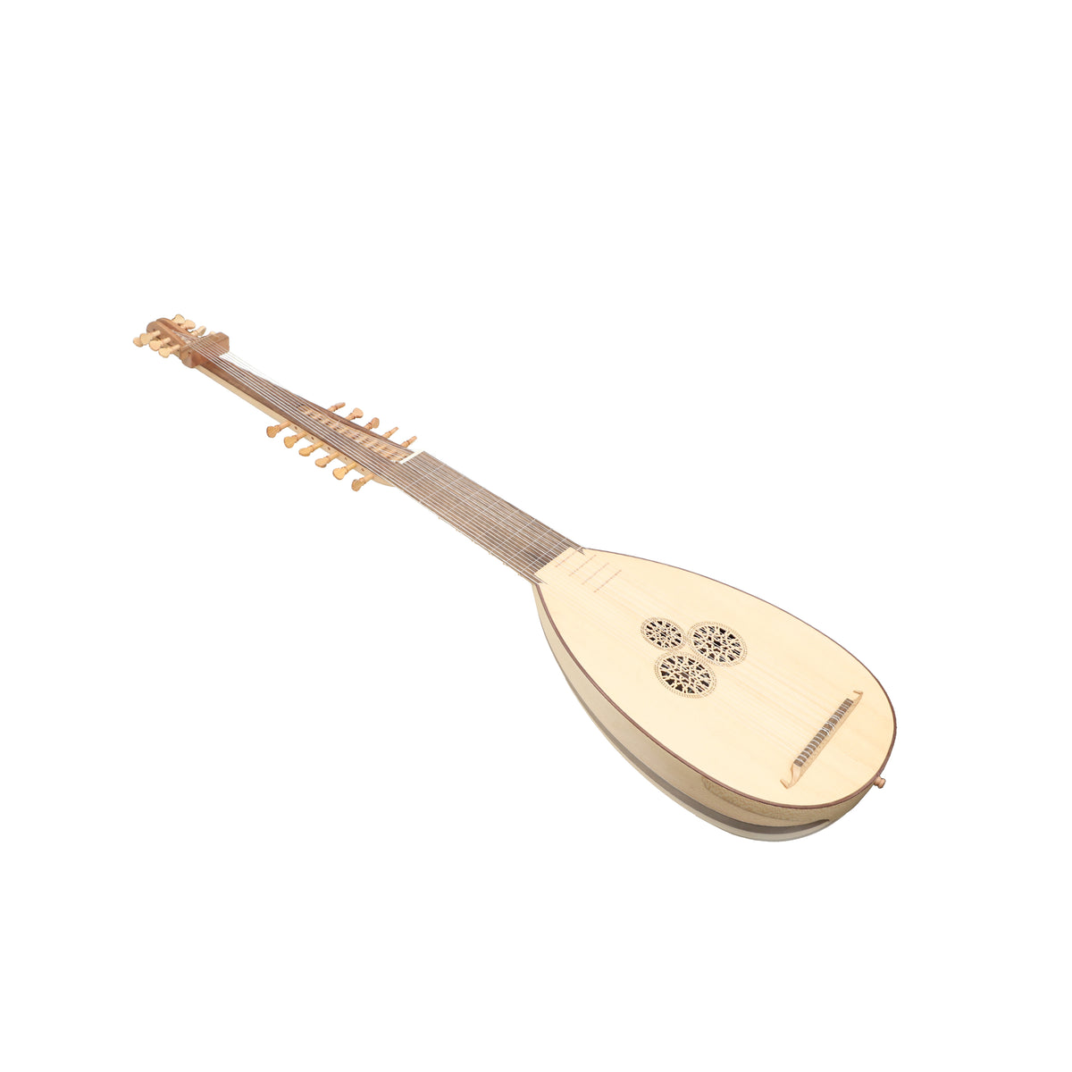 Mid-East 19 String Arch Lute (Walnut-Lacewood)