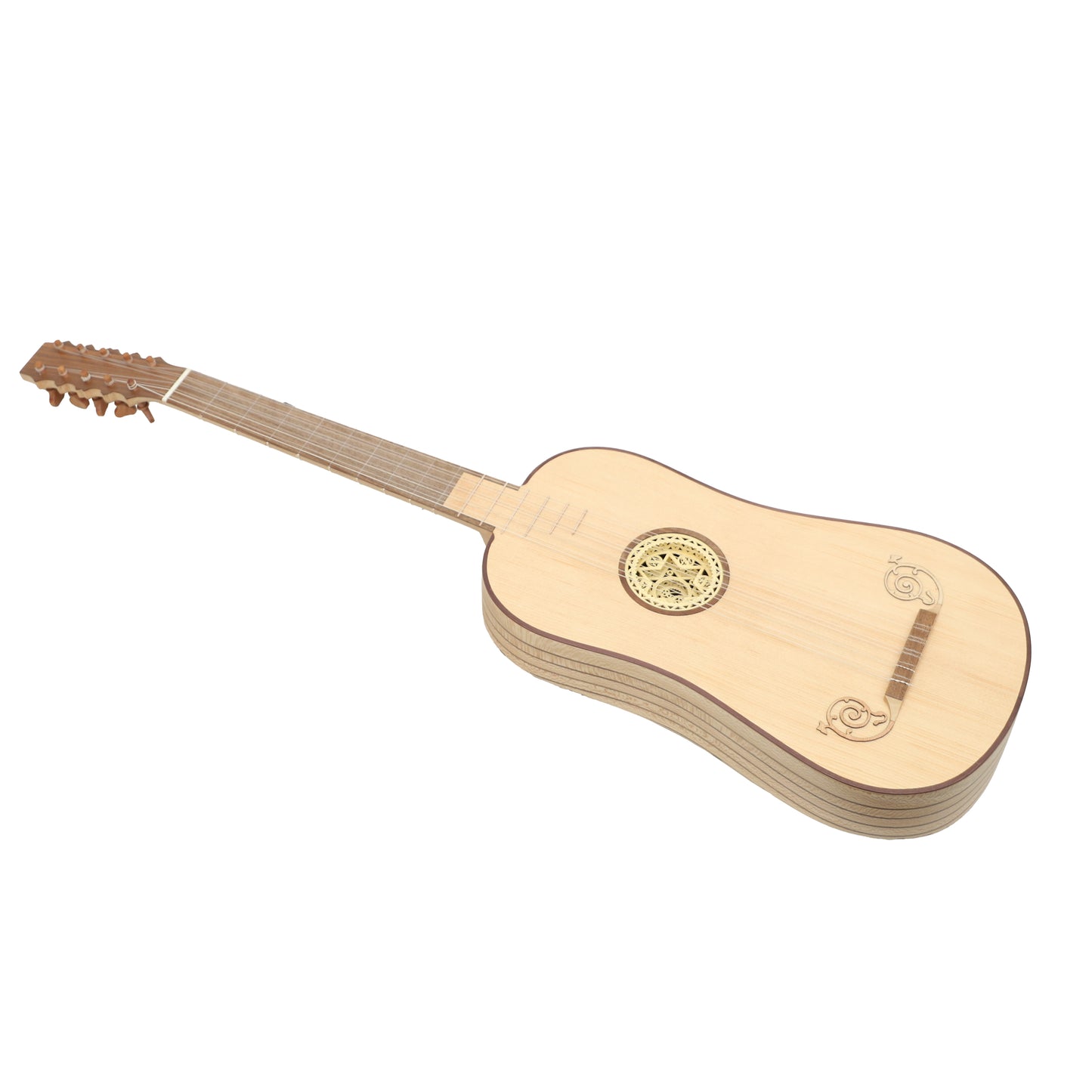 Mid-East 5-Course Baroque Guitar (Lace-Wood)