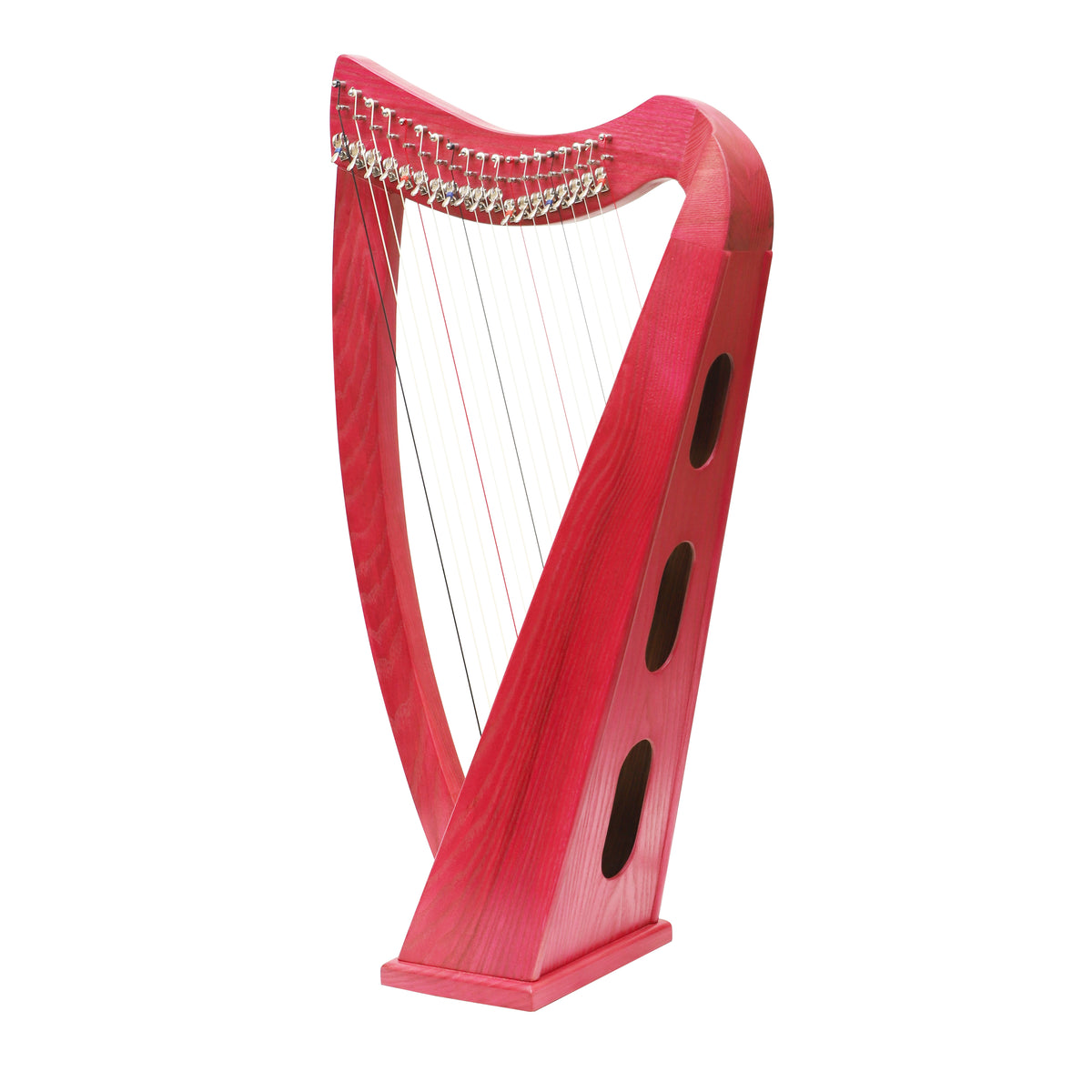 Mid-East 19 String Harp Pink-(Ashwood)