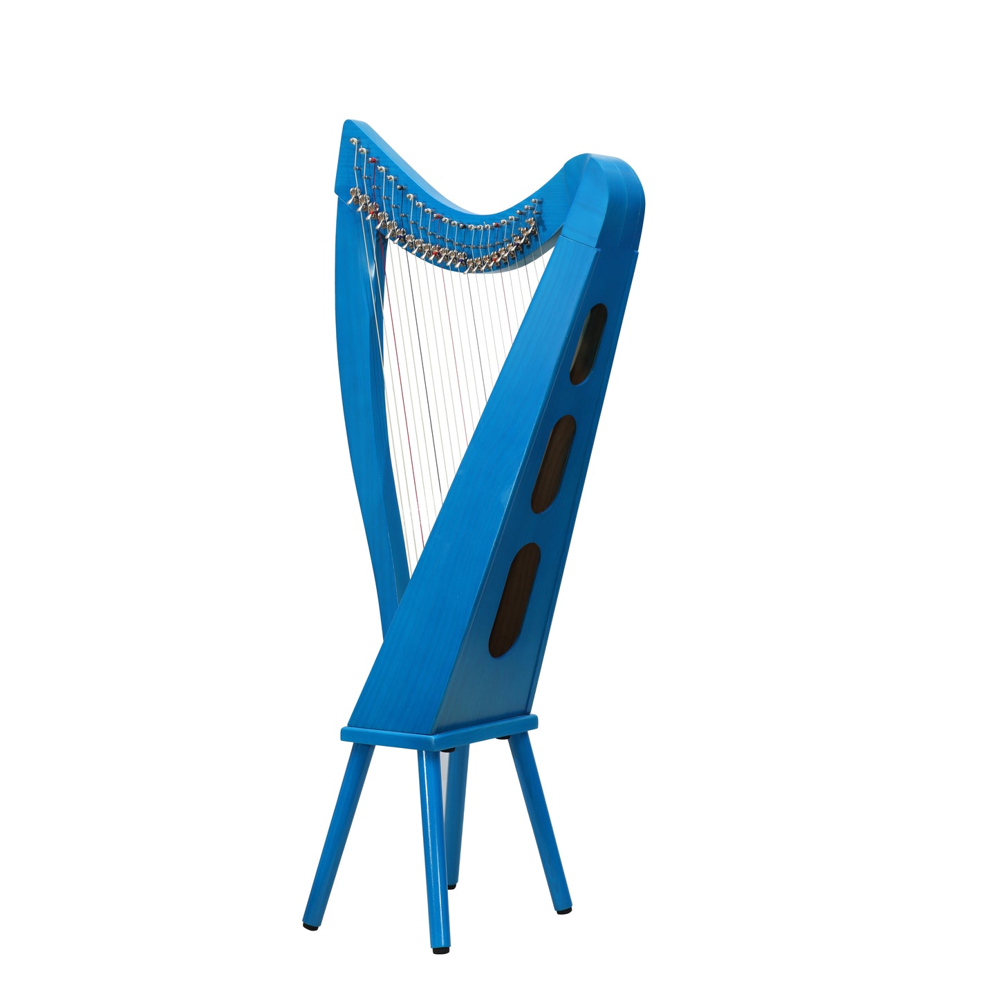 Mid-East 22 String Harp Blue-(Ashwood)