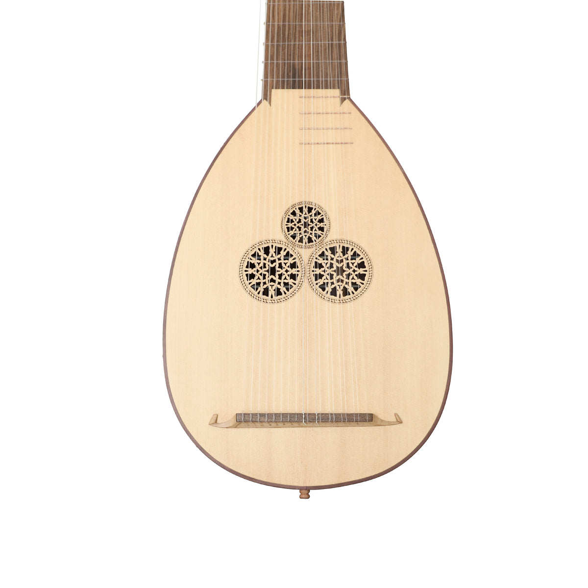 Mid-East 19 String Arch Lute (Walnut-Lacewood)