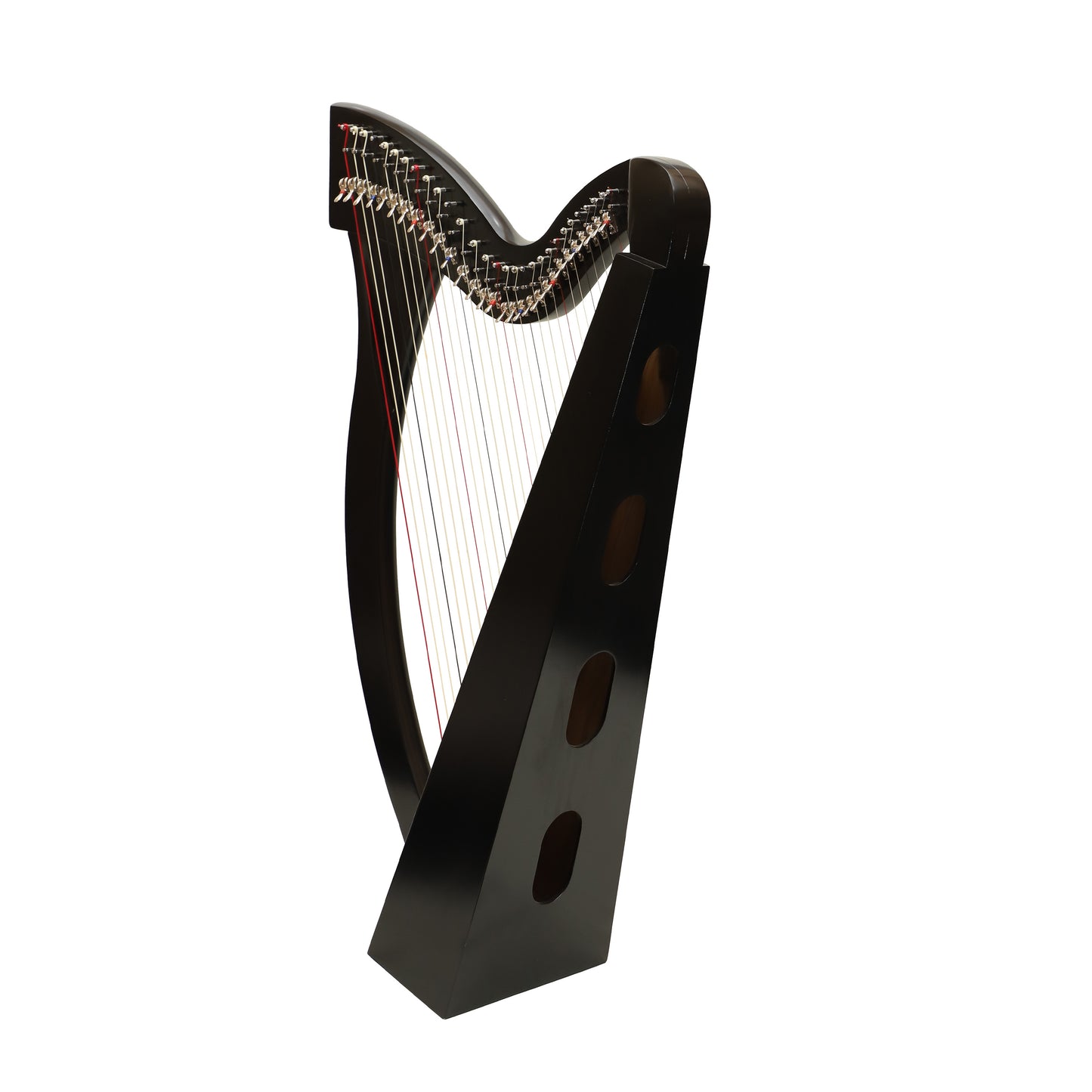 Mid-East 29 String Harp Black-(Ashwood)