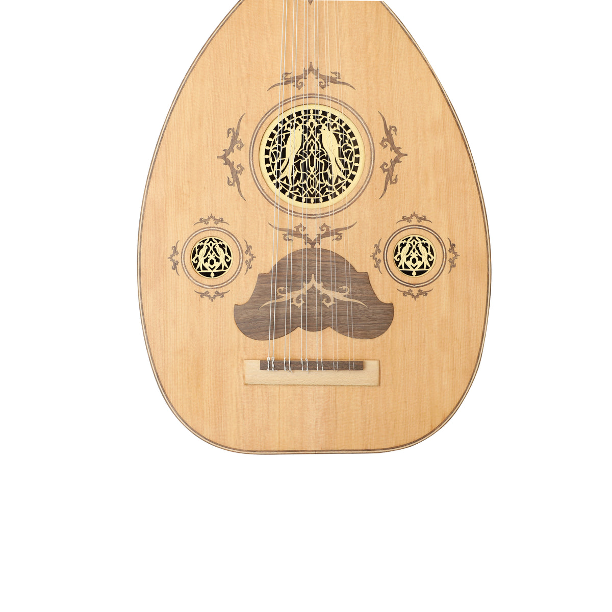 Mid-East Arabic Oud With In-Lay Design (Lace-Wood)