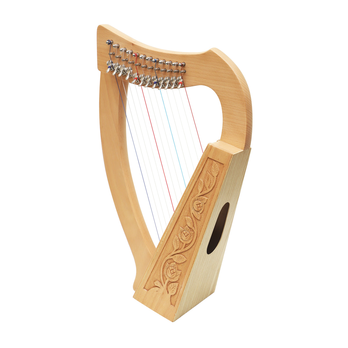 Mid-East 12-Strings Harp (Ash-wood)