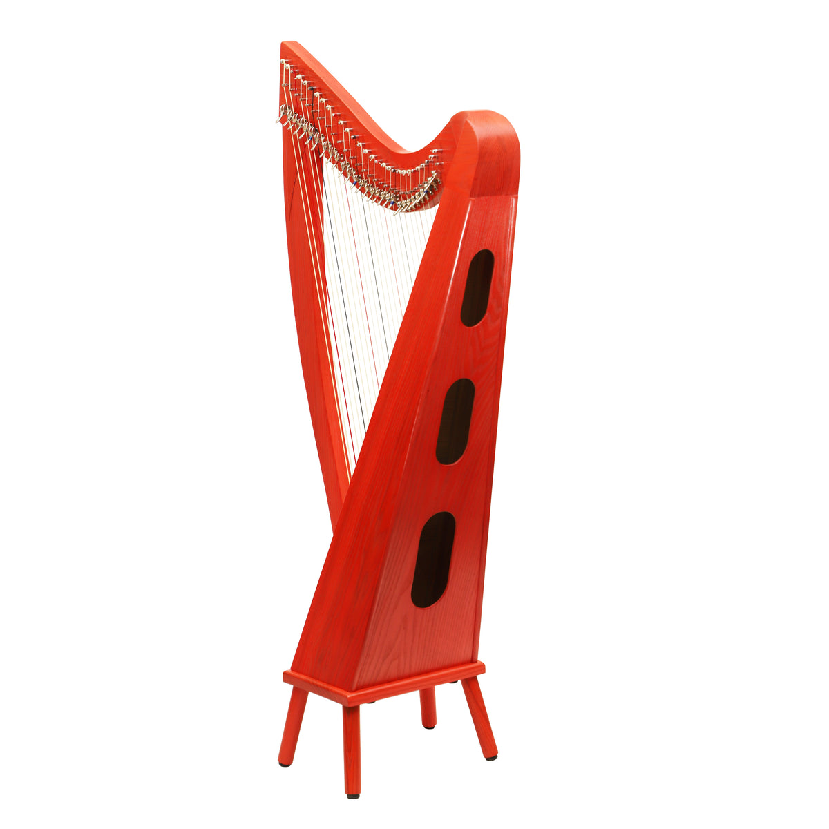 Mid-East 29 String Harp Red -(Ashwood)