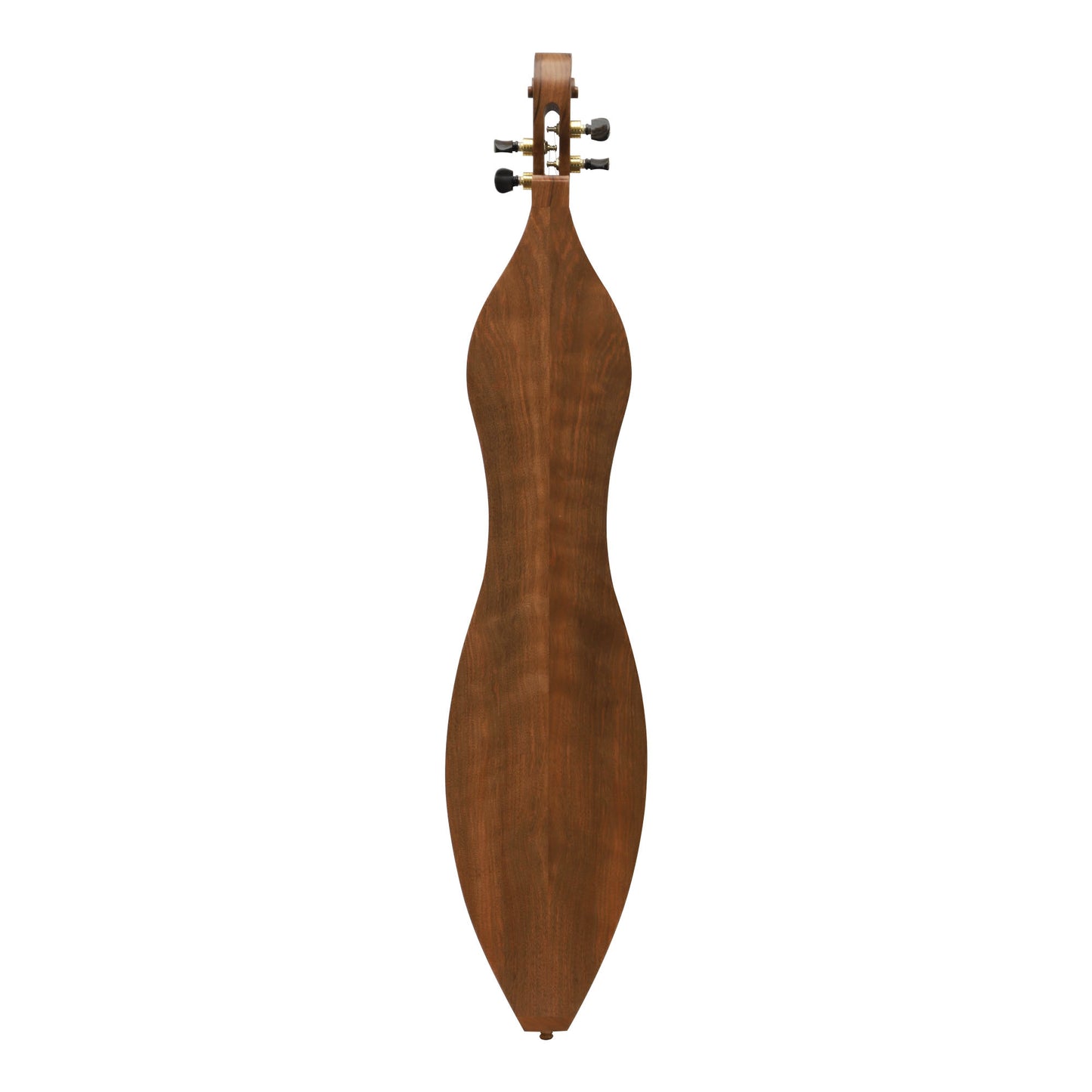 MID-EAST 4-STRINGS MOUNTAIN DULCIMER SCROLL F-HOLES (WALNUT-WOOD)