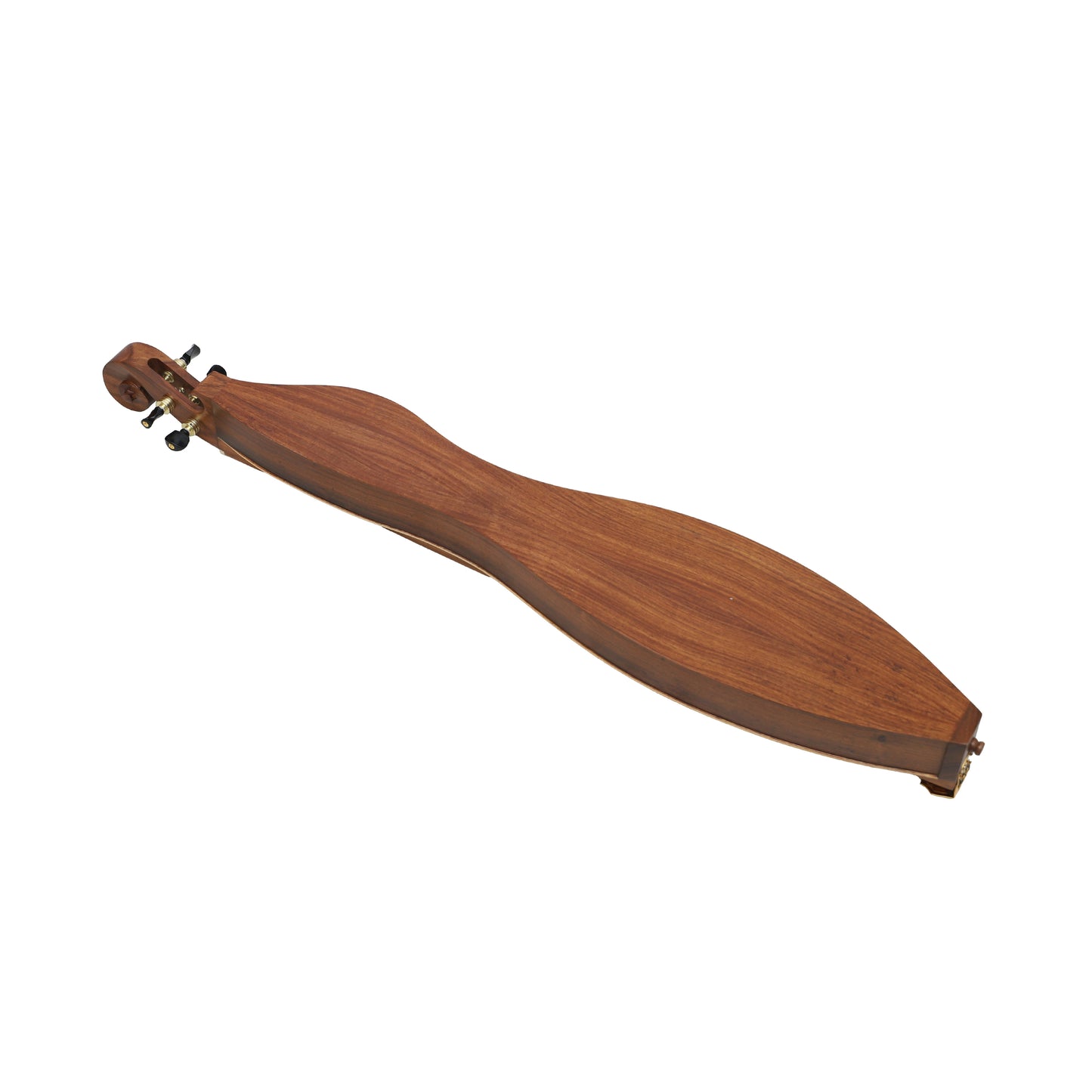 Mid-East Mountain Dulcimer 4-Strings Cutaway F-Holes Scrolled Pegbox (Rose-Wood)