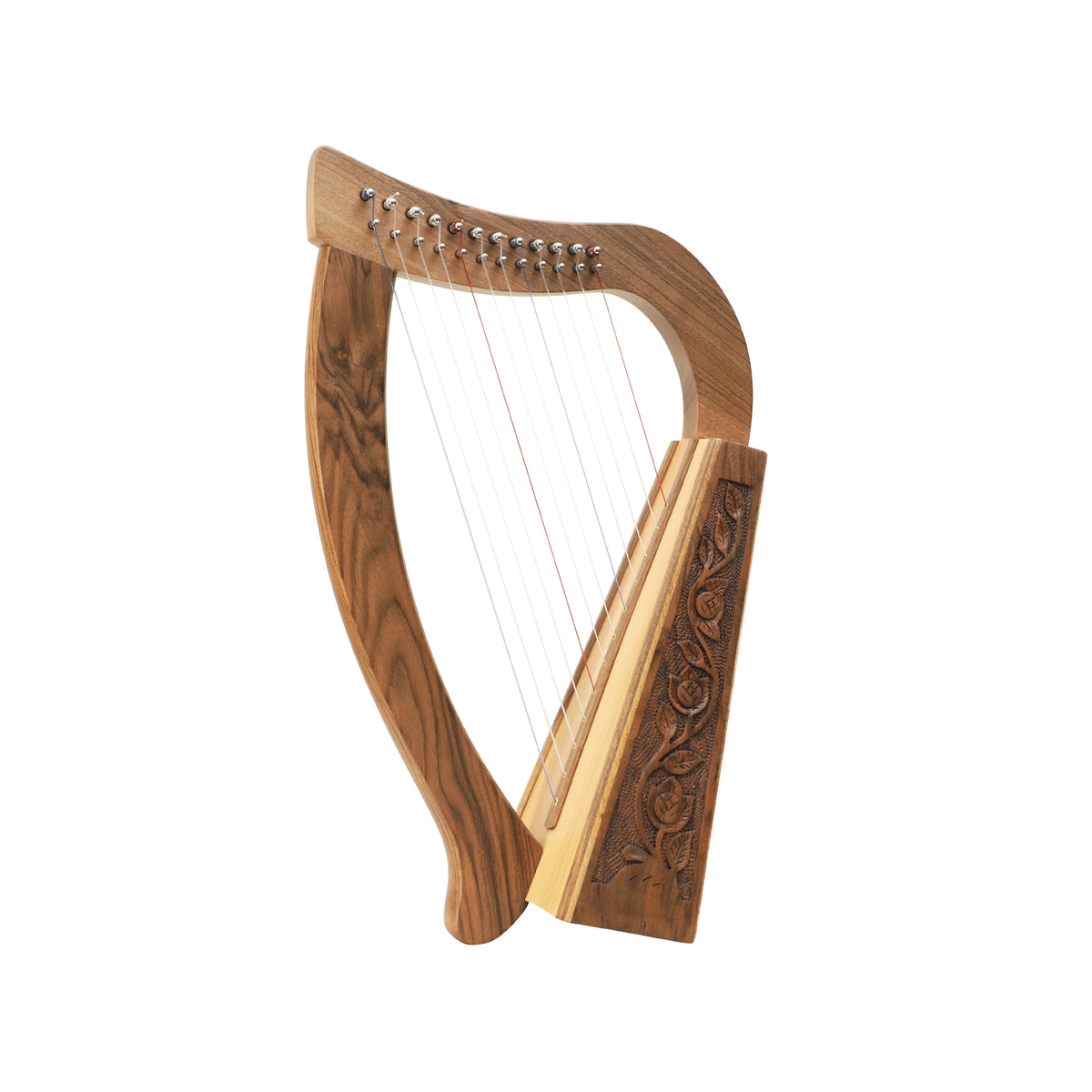 Mid-East 12-Strings Harp (Walnut-Wood)