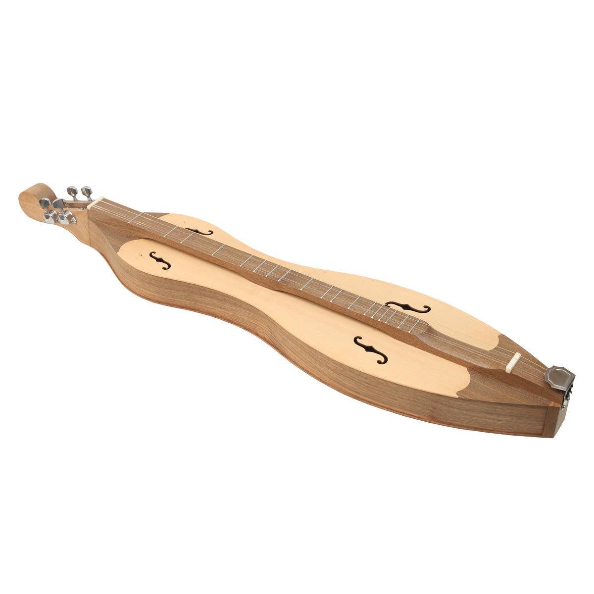 Mid-East 4-Strings Mountain Dulcimer F-Holes (Walnut-Wood)