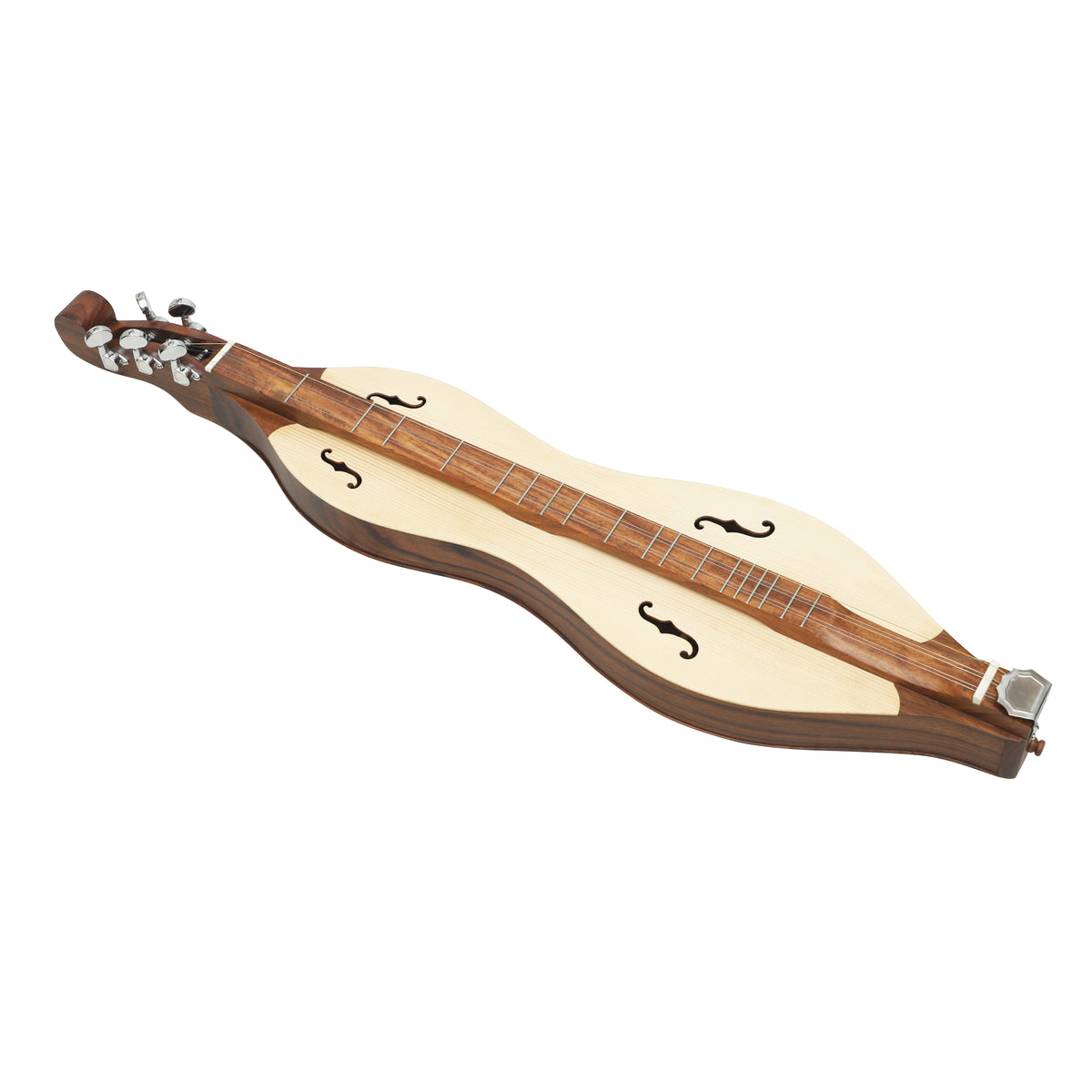 Mid-East 5-Strings Mountain Dulcimer F-Holes (Rose-Wood)