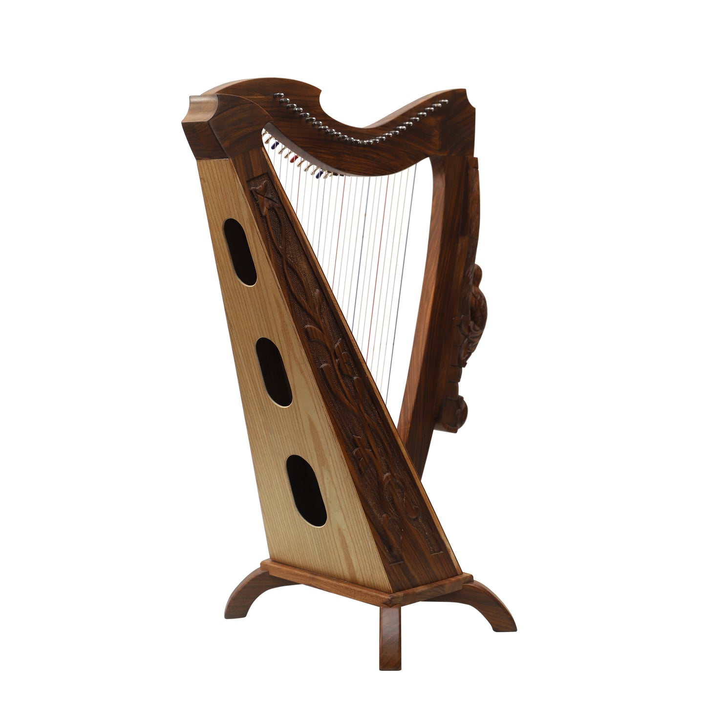 Mid-East 26-Strings Woodland Harp (Rose-Wood)