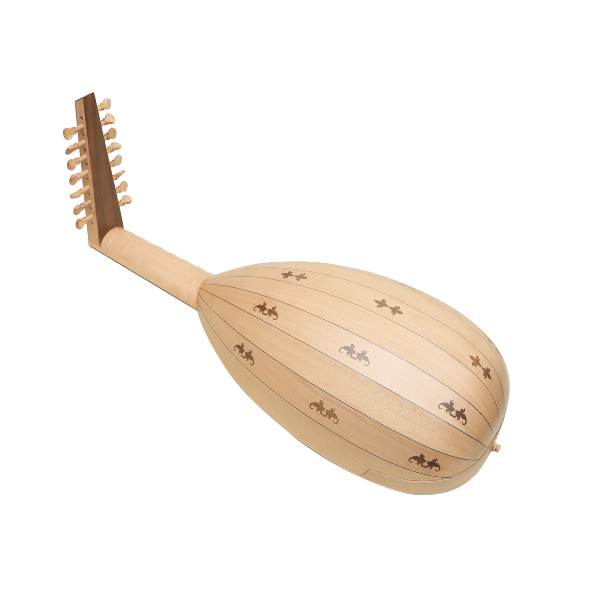 Mid-East 8-Course Lute With In-Lay Design (Lace-Wood)