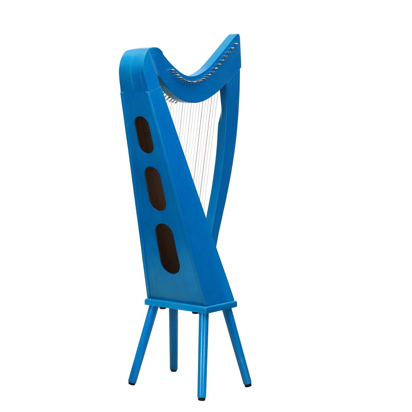 Mid-East 22 String Harp Blue-(Ashwood)