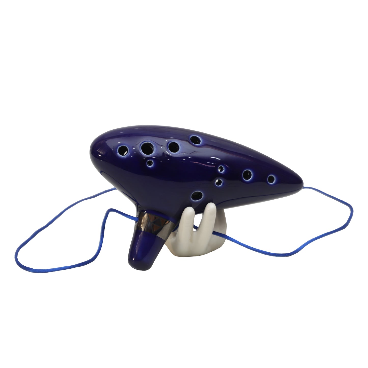 Mid-East Ceramic Ocarina Blue