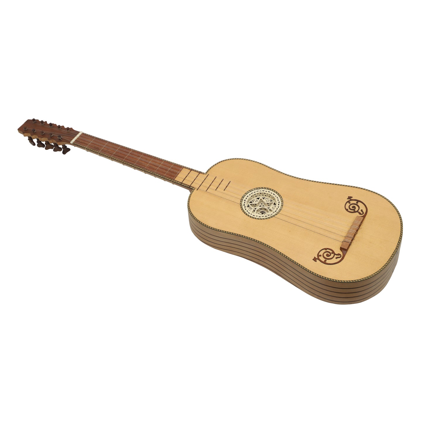 Mid-East 5-Course Baroque Guitar (Rosewood-Lacewood)