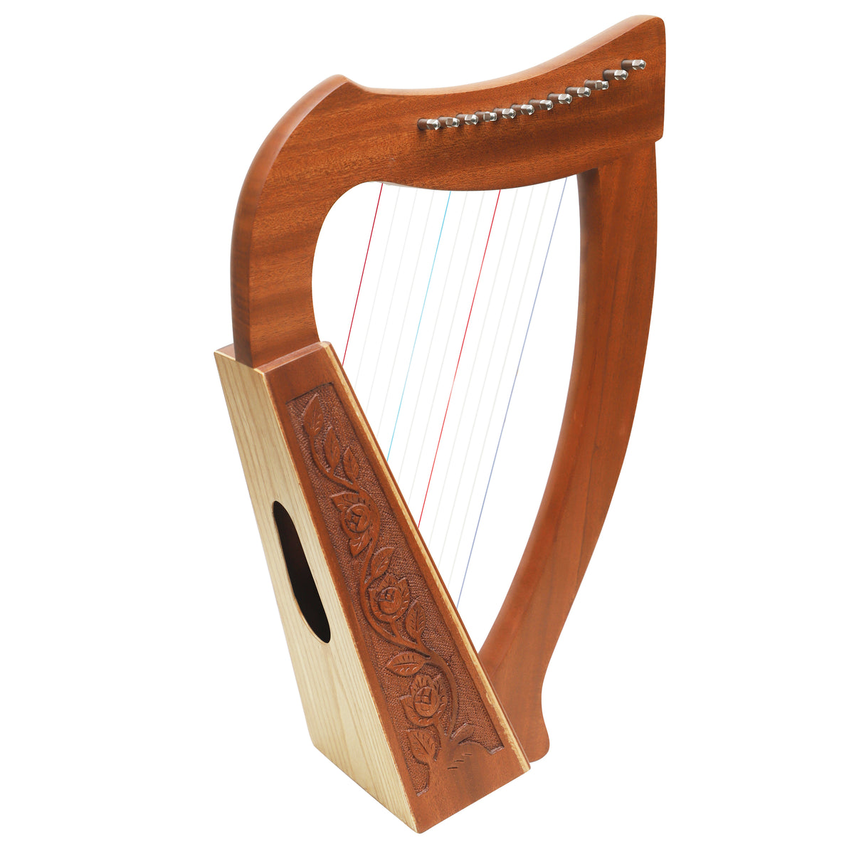 Mid-East 12-Strings Harp (Mahogany-wood)