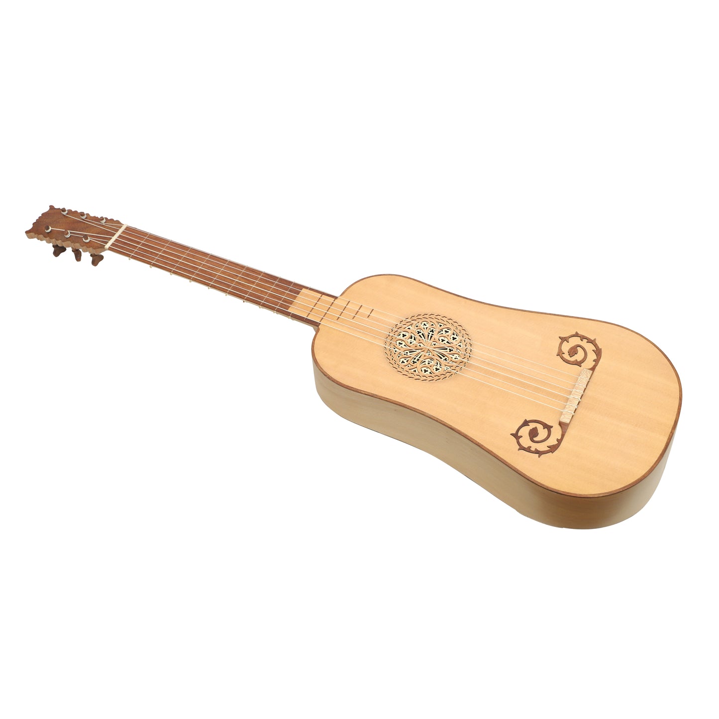 Mid-East 6-String Baroque Guitar (Rosewood-Lacewood)
